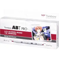 Tombow alcohol-based ABT marker set manga shonen kleuren (12 stuks)