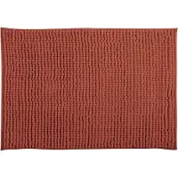 MSV Badkamerkleed/badmat - kleedje voor op de vloer - terracotta - 60 x 90 cm - Microvezel - Badmatjes