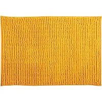 MSV Badkamerkleed/badmat tapijtje voor op de vloer - saffraan geel - 40 x 60 cm - Microvezel - Badmatjes