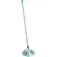 Leifheit Power Mop 3in1 met telescoopsteel - turqouise - grijs