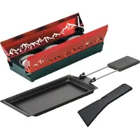 Kuhn Rikon Raclette set, mini, met kaarsverlichting, kleur: rood, merk: Alpenglühen