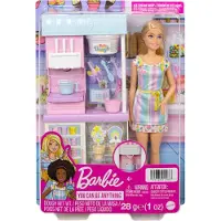 Barbie Ice Cream Shop Playset And Accessories Doll Veelkleurig 4 Years Kinderen
