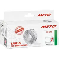 Meto Preis-Etiketten 9506167 Permanent Etiketten-Breite: 26 mm Etiketten-Höhe: 16 mm Weiß 1 St.