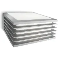 Philips Wandlamp buiten Shades, dimbaar, alu / grijs / zink, Aluminium, Modern, Wandlamp buiten