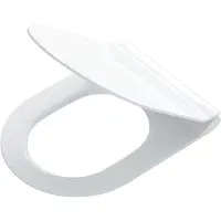 Tiger Toiletbril veiros met deksel thermoplast wit