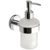 Aqualine Samba zeepdispenser 150ml, matglas, chroom