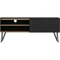 En.casa TV meubel Dronninglund 124x37x50 cm zwart