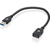 Iogear G2LU3AMF USB-kabel USB 3.2 Gen 1 (3.1 Gen 1) 0,3 m USB A Zwart