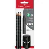 Faber-Castell Potloodset - Grip - 5 Onderdelen - Zwart - - OneSize - Potloden