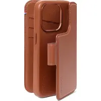 Decoded 2 in 1 Leather Bookcase voor de Apple iPhone 15 Pro - Tan