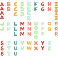 Hape Magnetische Letters - 70 stuks alfabet magneten voor kinderen vanaf 3 jaar