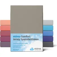 Eterea Cosmesi Naturale etérea Jersey Hoeslaken 80x160 - 80x180 cm Oekotex Made in Green - 100% katoen - Mokka