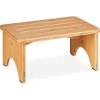 Relaxdays opstapje bamboe - opstapkrukje 100 kg - kinderopstapje - plantenkrukje - keuken