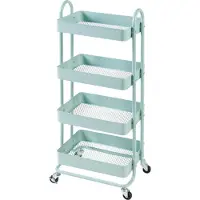 En.casa Keukentrolley Pyhäntä met 4 manden 103,5x46x35 cm mint []