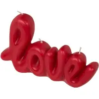Ootb Kaars Love Rood 20x3,8x11,8cm rood paraffine OOTB Kaars