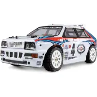 Amewi 1:14 RC auto Elektro Rallywagen Hyper Go Lancia Delta HF Wit Brushless 4WD RTR 2,4 GHz