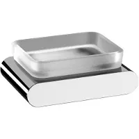 Sapho Zeephouder Flori Hangend 12.2x4.1 cm Chroom / Satijnglas