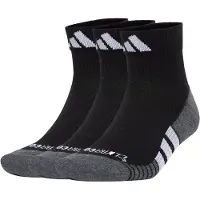 Adidas Sportsokken 'Performance CLIMACOOL Cushioned Quarter 3-Pack' grijs gemêleerd / zwart / wit