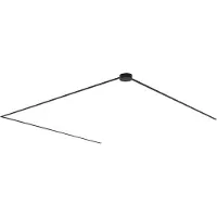 QAZQA Modern railsysteem zwart 1-fase 600 cm met ronde voeding - Magnetic