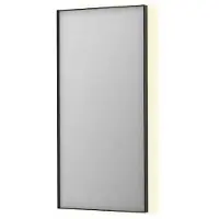 Ink Spiegel sp32 50x4x100 cm incl. Indirect led-verlichting rondom en spiegelverwarming geborsteld metal black