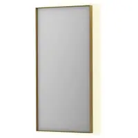 Ink Spiegel SP32 40x4x80 cm Incl. Indirect LED-Verlichting Rondom en Spiegelverwarming Geborsteld Mat Goud