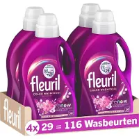 Fleuril Renew Bloesem Vloeibaar Wasmiddel - Gekleurde Was - Kleurbehoud - Vezelvernieuwing - Bloemige Geur – Grootverpakking – 4x29 Wasbeurten