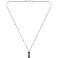 BOSS Ketting 'KASSY' zwart / zilver