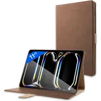 Phreeze Case Geschikt voor iPad Pro 11 inch M4 (2024) Hoes Bruin Cover Hoesje A2836 , A2837