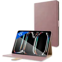 Phreeze Luxe Case Geschikt voor iPad Pro 13 inch M4 (2024) Hoes Roze Goud Cover Hoesje A2925 , A2926
