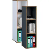 VCM Houten Büro Standplank Boekenkast Dossierplank Boekenkastplank Salia 3-voudig B. 30 cm Houten Büro Standplank Boekenkast Dossierplank Boekenkastplank Salia 3-voudig B. 30 cm
