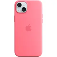 Apple Silicone Backcover MagSafe voor de iPhone 15 Plus - Roze