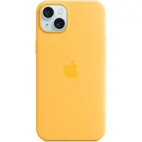 Apple Silicone Backcover MagSafe voor de iPhone 15 Plus - Sunshine