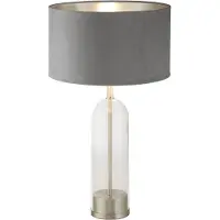 Searchlight Tafellamp Oxford met grijze kap