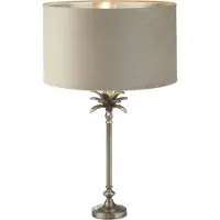 Searchlight Tafellamp Palm goud met crème kap