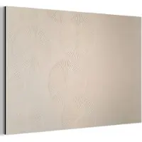 MuchoWow Aluminium schilderij 180x120 cm - Wanddecoratie metaal - Japandi - Beige - Modern - Metalen muurdecoratie woonkamer - Decoratie industrieel - Foto op dibond - Industriële accessoires slaapkamer