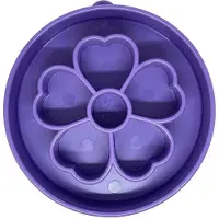 Sodapup - Purple Flower Bowl - Enrichment bowl - Slowfeeder Hond - Hondenvoerbak - Ø20 cm Paars