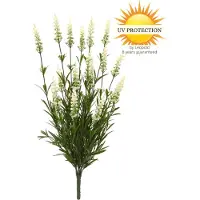 LeopoldFlora Kunstboeket Lavendel wit 50 cm UV