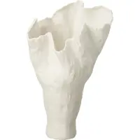 J-Line Vaas Corolla Narrow Ceramic White