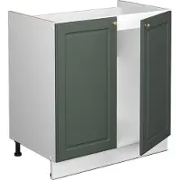 Vicco Fame-Line Wastafelkast – 80 cm, WB Marmer Groen-Goud Landhuis
