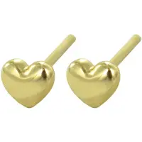 New Bling 121100371 Gouden Oorknopjes - Dames - Hartje - Bol - 3 x 2,7 mm - 14 Karaat - Goud