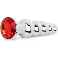 EasyToys Anale Plug met Edelsteen - Rood