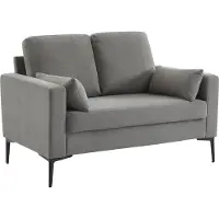 Sweeek Corduroy bank, 2 zits, 130x68x82cm Lichtgrijs