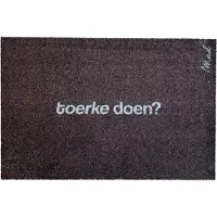 Mad About Mats - DIRK - deurmat - toerke doen? - schoonloop/scraper - wasbaar - 50x75cm
