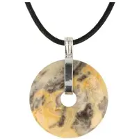 Ruben Robijn Agaat crazy lace donuthanger 30 mm aan koord