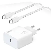 Phreeze Snellader geschikt voor Galaxy S26 Ultra, S26, S25 Ultra, S25 en Galaxy A57, A56, A55 - 40w usb C Oplader + usb C Kabel 1 Meter