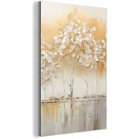 MuchoWow Aluminium schilderij 60x90 cm - Wanddecoratie metaal - Bomen - Kunst - Acryl - Natuur - Metalen muurdecoratie woonkamer - Decoratie industrieel - Foto op dibond - Industriële accessoires slaapkamer