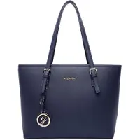 Gallantry - Schooltas - Dames Tas - Tassen met rits - Schoudertas - Handtas - Werktas - Shopper - Tote bag - geschikt voor A4 - Blauw