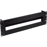 InLine 19" beschermingsschakelaar, 3HE, met DIN-rail, zwart