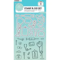 Studio Light Stamp & cutting die Sweet stories - Hospital nr. 87