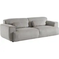 Sweeek 3 zitsbank met corduroy bekleding Lichtgrijs